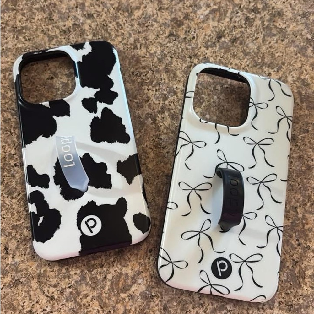 Loopy Case Cow Print and Bow Design Phone Cases iPhone 13 Pro
Like new!!